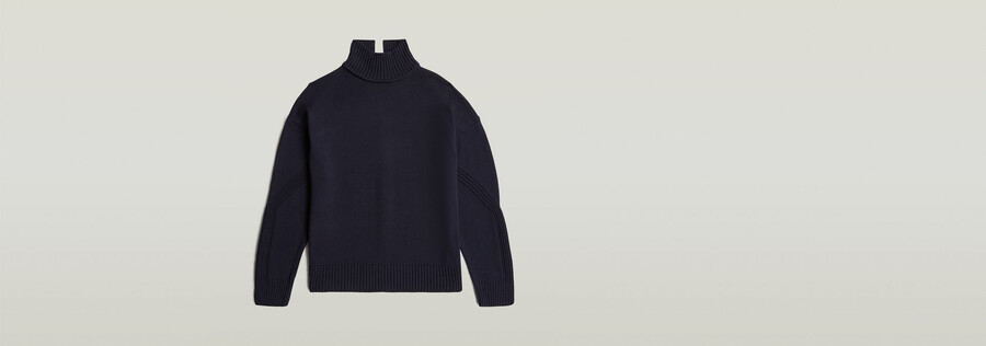 milano strickpullover mit hohem kragen