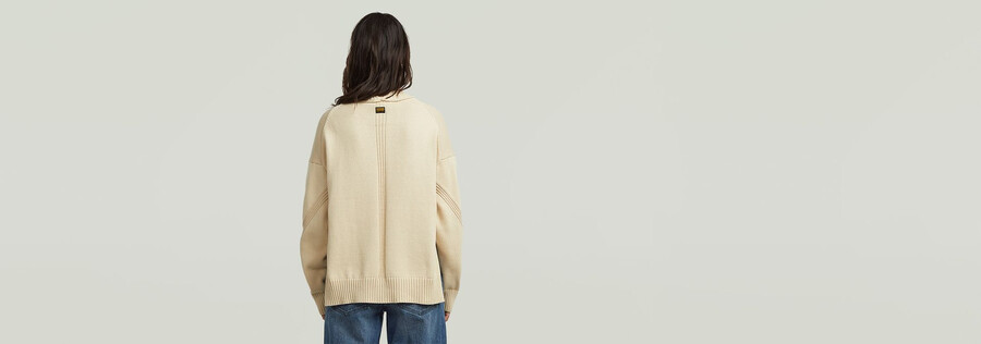 milano strickpullover mit hohem kragen