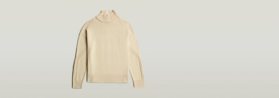 milano strickpullover mit hohem kragen