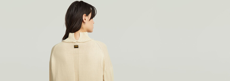milano strickpullover mit hohem kragen