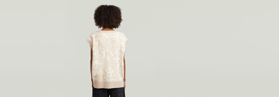 jacquard-strickweste