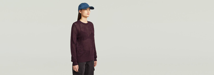 pointelle strickpullover