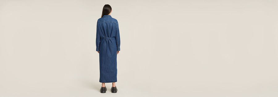hemdkleid mit langem schlitz