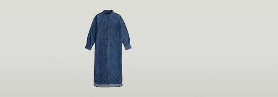 hemdkleid mit langem schlitz