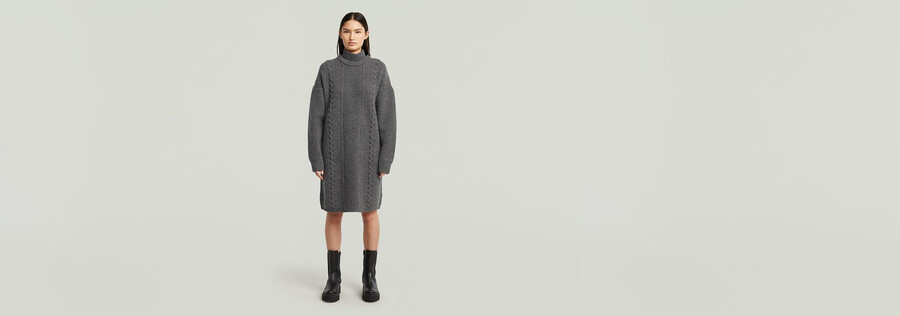 zopfstrickkleid