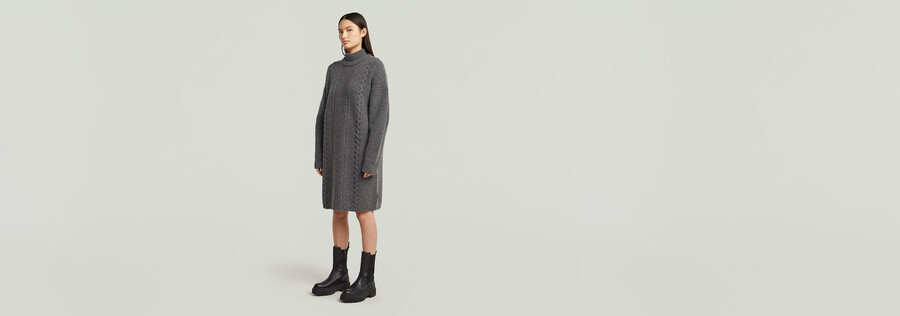 zopfstrickkleid