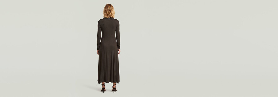 jerseykleid mit drapierung