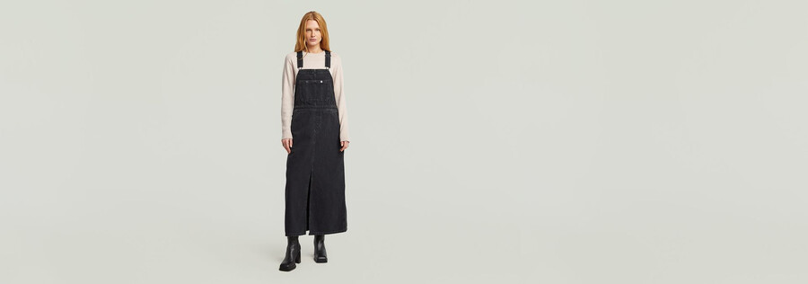 skater maxi latzkleid