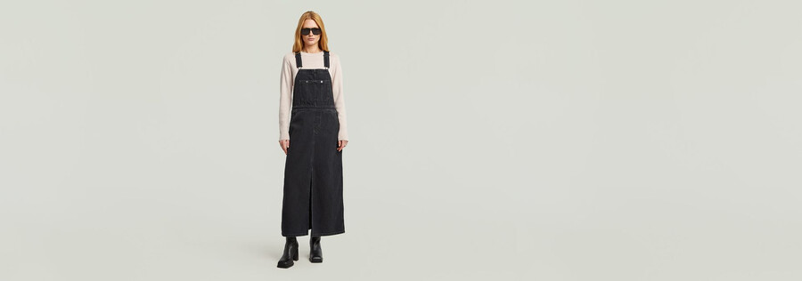 skater maxi latzkleid