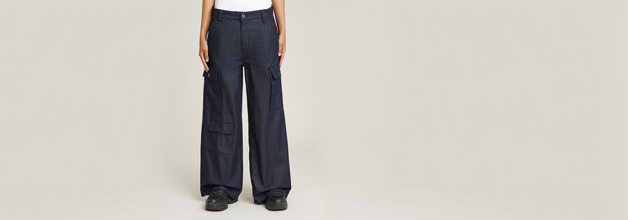 mega cargo pants denim