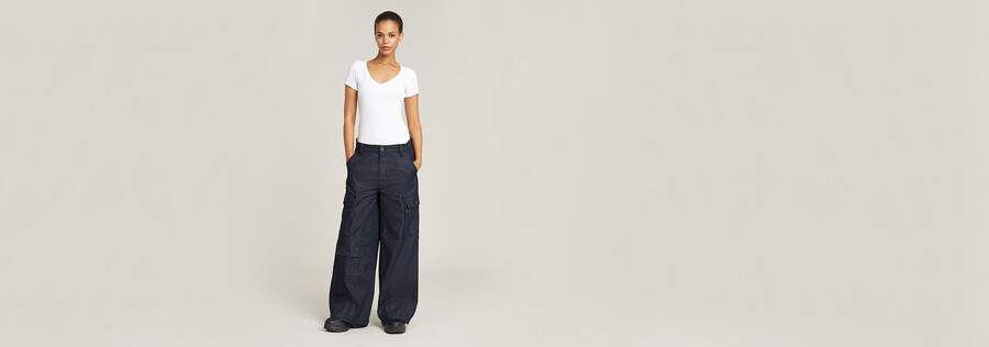 mega cargo pants denim