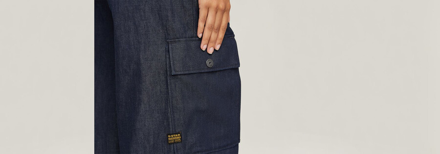 mega cargo pants denim