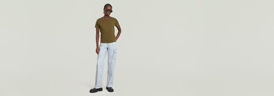 judee cargo low waist loose jeans