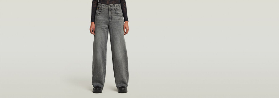 skater high loose jeans