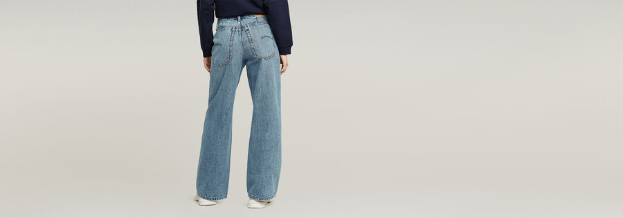 skater high loose jeans