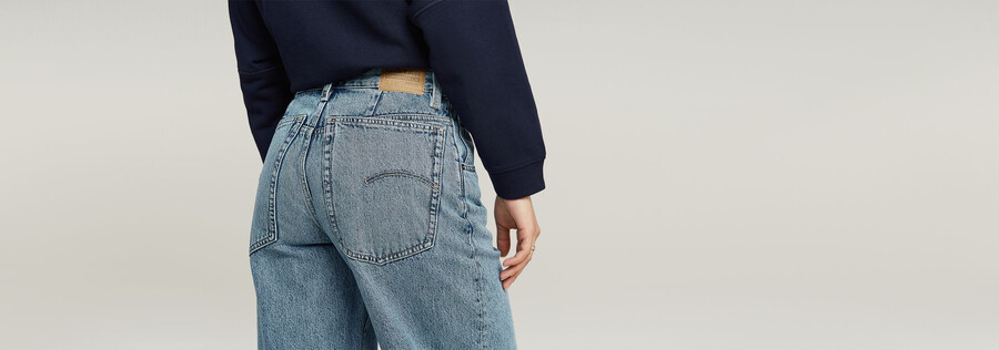 skater high loose jeans