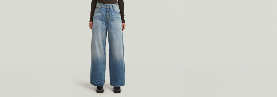 skater high loose jeans