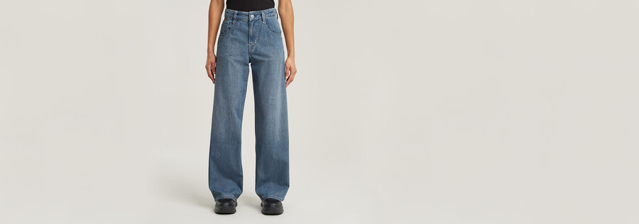 skater high loose jeans