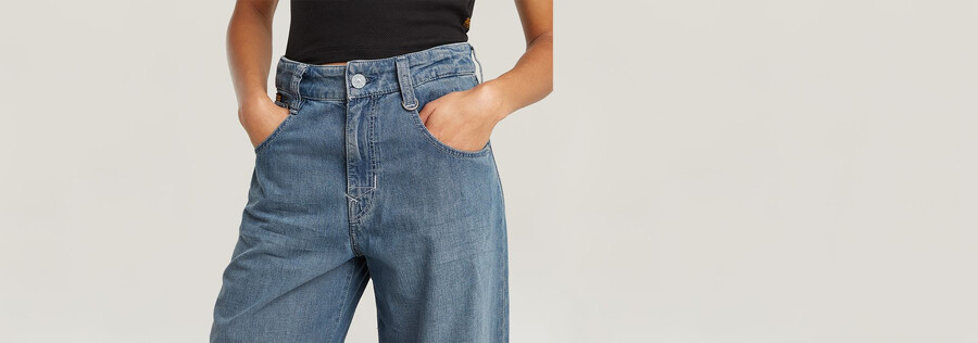 skater high loose jeans
