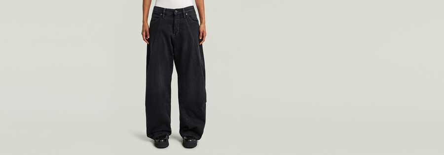 contor wide pleat jeans
