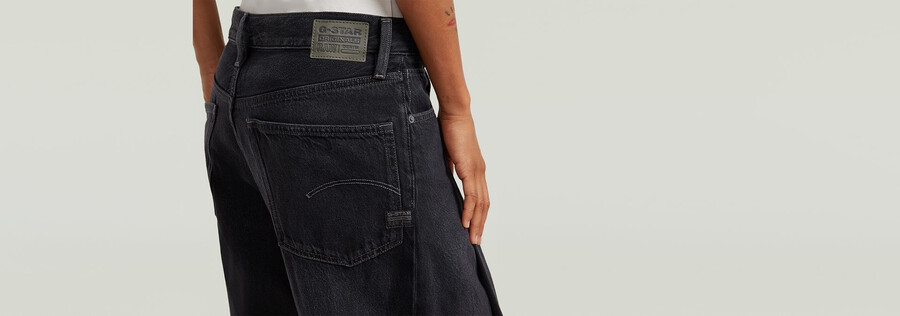 contor wide pleat jeans