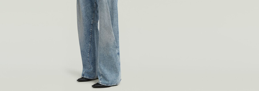 contor wide pleat jeans