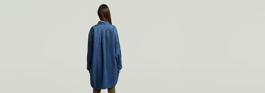 oversize-jeanshemd evergreen