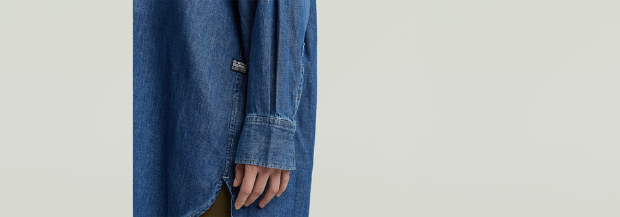 oversize-jeanshemd evergreen