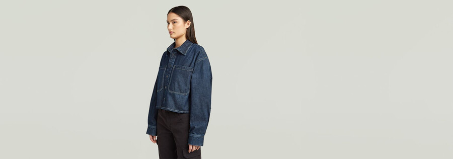 kastenförmiges 2-pocket-overshirt