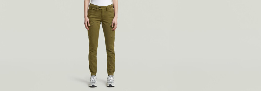 blossite g-shape army high skinny pants