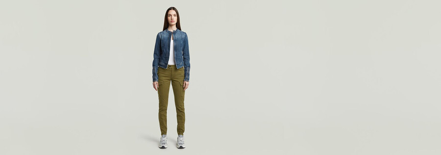 blossite g-shape army high skinny pants