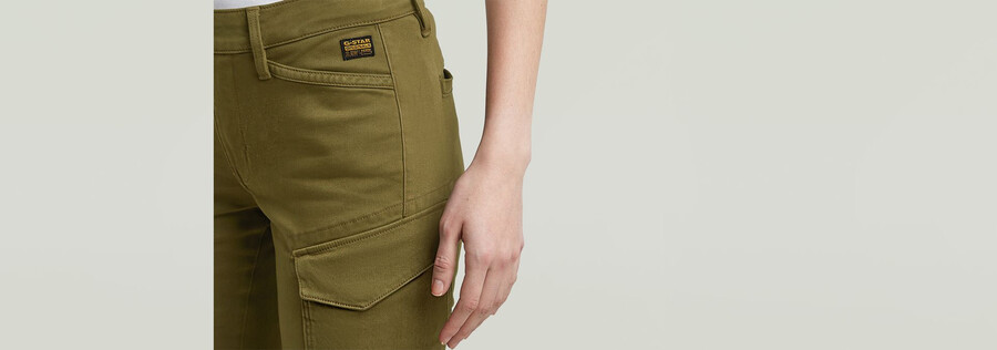 blossite g-shape army high skinny pants