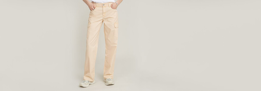 judee cargohose mit niedrigem bund