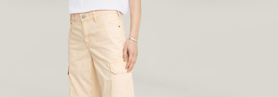 judee cargohose mit niedrigem bund