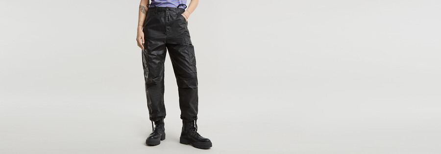 cargo cropped drawcord