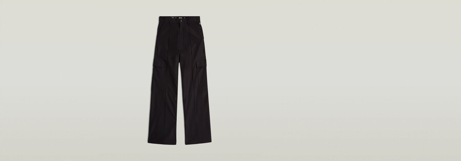 cargohosen mit hohem bund