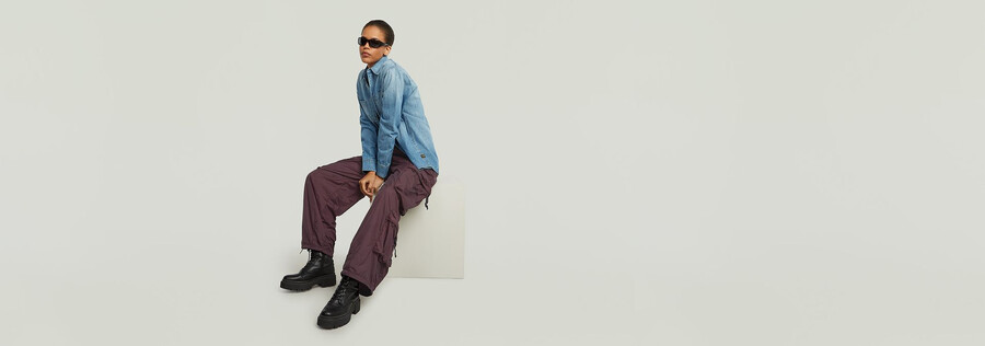 cargohose mit mehreren taschen