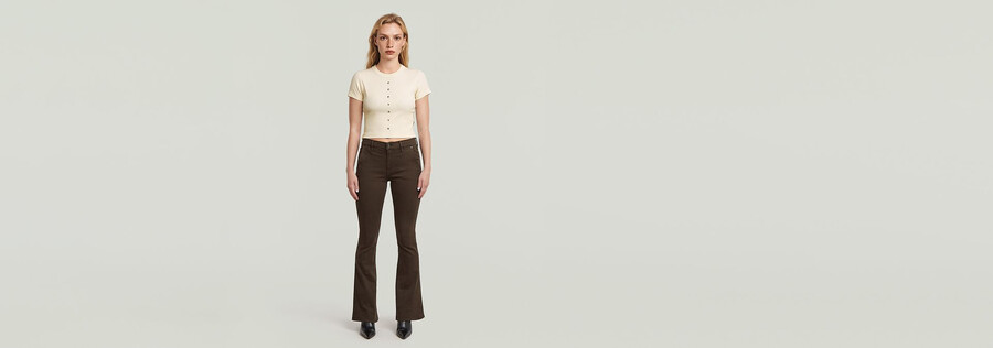 3301 flare chino