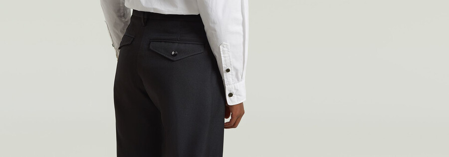 bowey pleated chino
