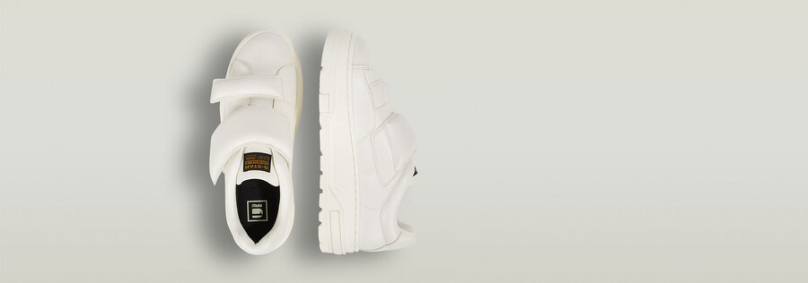 lhana ii leder-sneaker mit klettverschluss