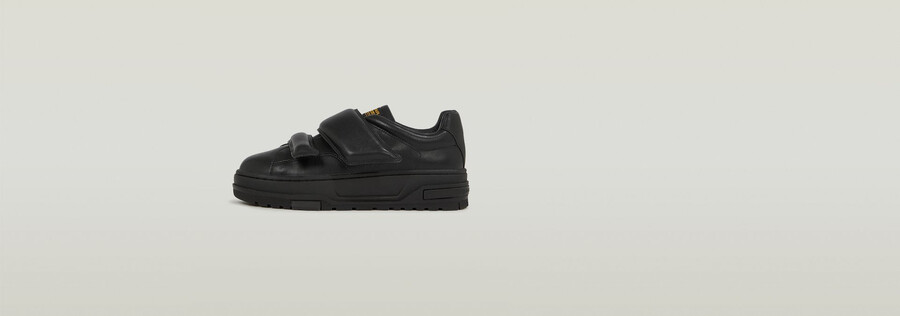 lhana ii leder-sneaker mit klettverschluss