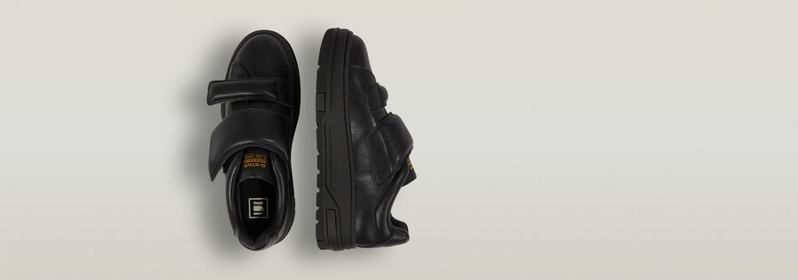 lhana ii leder-sneaker mit klettverschluss