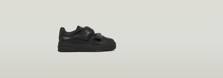 lhana ii leder-sneaker mit klettverschluss