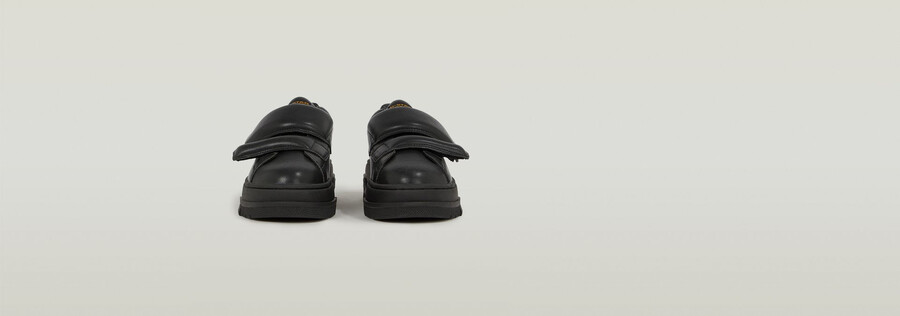lhana ii leder-sneaker mit klettverschluss