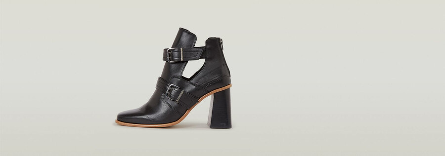 ringer mid strap lederstiefel