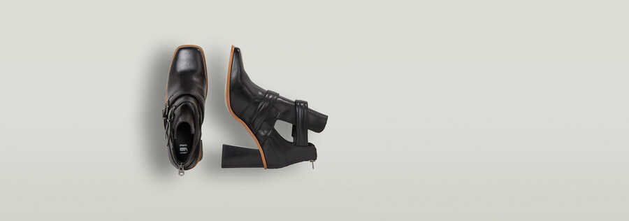 ringer mid strap lederstiefel