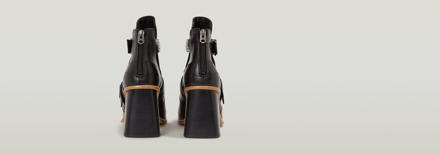 ringer mid strap lederstiefel