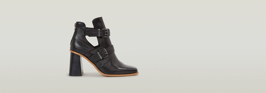 ringer mid strap lederstiefel