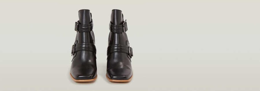 ringer mid strap lederstiefel