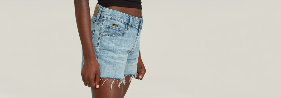 true shorts raw edge